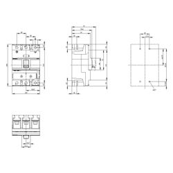 Siemens 3VA1 Leistungsschalter 3-polig 250A 690V 36kA TM240 Schraubanschluss ... SIEMENS-3VA12254EF320AA0 4042948809419 (Abb. 1)