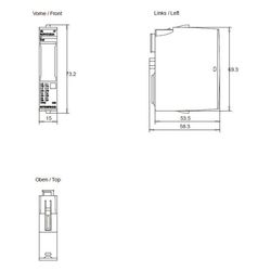 Siemens Simatic ET 200SP Digitales Ausgangsmodul DQ 8x24VDC/0,5A High Feature... SIEMENS-6ES71326BF000CA0 4025515081999 (Abb. 1)
