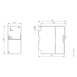 Siemens SIMATIC Stromversorgung 120W 24V 5A IP20 60x125x120mm 6ES7307-1EA01-0... SIEMENS-6ES73071EA010AA0 4025515152477 (Abb. 1)