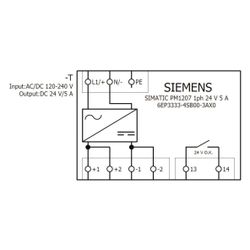Siemens SIMATIC PM1207 Laststromversorgung 120W 24V 5A IP20 70x125x100mm 6EP3... SIEMENS-6EP33334SB003AX0 4025515156536 (Abb. 1)