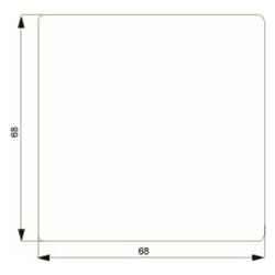 Siemens Wippe DELTA style für Universalschalter 68x68mm Kunststoff Weiß 5TG7141... SIEMENS-5TG7141 4001869218977 (Abb. 1)