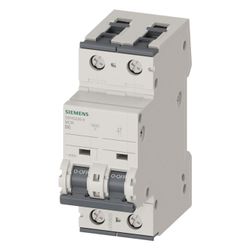 Siemens Leitungsschutzschalter 5SY62066 2-polig Charakteristik B 6A 400V 6kA Einbauti... SIEMENS-5SY62066 4001869246321 (Abb. 1)