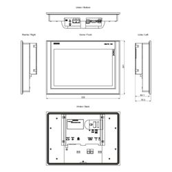 Siemens SIMATIC TP1200 Comfort Panel 12,1" TFT Widescreen 1280x800 IP65 19,2-... SIEMENS-6AV21240MC010AX0 4025515079002 (Abb. 1)