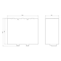 Siemens Anschlussabdeckung für Schienenanschlüsse für Schütz S6 3RT19564EA1... SIEMENS-3RT19564EA1 4011209505742 (Abb. 1)
