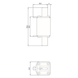 Siemens NH-Sicherungseinsatz NH1 200A 500V AC 440V DC gG Stirnkennmelder 3NA3140... SIEMENS-3NA3140 4001869056005 (Abb. 1)