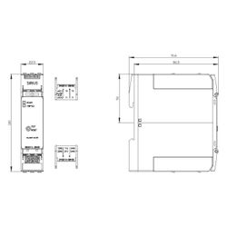 Siemens Thermistor-Motorschutzrelais 3RN2012-2BW30 mit 2 Wechslern und Federzugan... SIEMENS-3RN20122BW30 4047621006628 (Abb. 1)