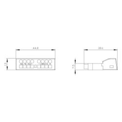 Siemens Hilfsschalter 3RV29012E querliegend 1S+1Ö Federzuganschluss für SIRIUS Leist... SIEMENS-3RV29012E 4011209790933 (Abb. 1)