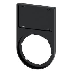 Siemens SIRIUS ACT Schildträger flach abgerundet schwarz für 17,5x27mm Schild... SIEMENS-3SU19000AS100AA0 4011209963740 (Abb. 1)