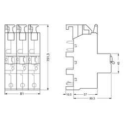 Siemens Hauptleitungsschutzschalter 5SP3835-2 3-polig 35A 400V E-Charakteristik Samme... SIEMENS-5SP38352 4001869315126 (Abb. 1)
