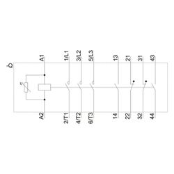 Siemens Schütz 3RT10566AP36 90kW 400V AC/DC 220-240V 2 Schließer 2 Öffner 120x172... SIEMENS-3RT10566AP36 4011209507531 (Abb. 1)