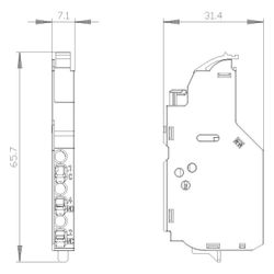 Siemens Ausgelöst-Meldeschalter Wechslerkontakte Typ HQ 3VA99880AB12... SIEMENS-3VA99880AB12 4042949000075 (Abb. 1)