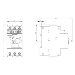 Siemens Motorschutzschalter SIRIUS 3RV2011-1CA15 S00 1,8-2,5A 0,75kW Schraubansch... SIEMENS-3RV20111CA15 4011209841147 (Abb. 1)