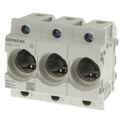 Siemens Neozed Sicherungssockel D02 3-polig 63A 400V Kunststoff DIN-Schiene mit Abdeck... SIEMENS-5SG5702 4001869503066 (Abb. 1)