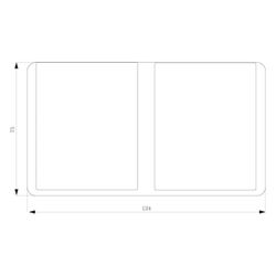 Siemens DELTA Flächenprogramm 2fach Schutzkontaktsteckdose mit Klappdeckel IP44 16A 25... SIEMENS-5UB4722 4001869052052 (Abb. 1)