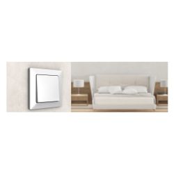 Siemens DELTA line Rahmen 1fach 80x80mm Titanweiß Kunststoff glänzend 5TG25510... SIEMENS-5TG25510 4001869270340 (Abb. 1)