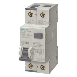 Siemens FI/LS-Schalter 5SU1354-6KK10 Typ A B10A 30mA 2-polig 10kA 2TE... SIEMENS-5SU13546KK10 4001869307732 (Abb. 1)