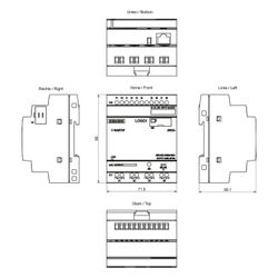 Siemens LOGO! 8.4 24 RCEo Logikmodul 8 DE 4 DA Relaisausgang 10 A AC/DC 90x71... SIEMENS-6ED10522HB080BA2 4034106034467 (Abb. 1)