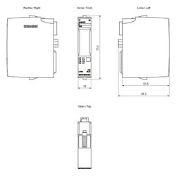 Siemens SIMATIC ET 200SP Digitales Eingangsmodul DI 8x24VDC Basic 15x73x58mm ... SIEMENS-6ES71316BF010AA0 4047623408673 (Abb. 1)