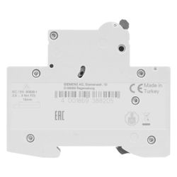 Siemens Leitungsschutzschalter 5SL6116-7 1-polig C 16A 6kA 230/400V... SIEMENS-5SL61167 4001869388205 (Abb. 1)