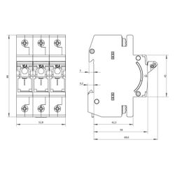 Siemens 5SG76310KK16 MINIZED-Sicherungs- lasttrennschalter D01 16A 400V 3p... SIEMENS-5SG76310KK16 4001869475899 (Abb. 1)