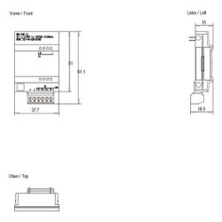 Siemens SIMATIC S7-1200 Analogeingabe SB 1231 1 AI 10V DC 11 Bit 38x62x21mm 6... SIEMENS-6ES72314HA300XB0 6940408100909 (Abb. 1)