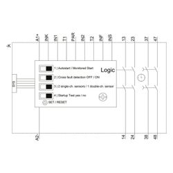 Siemens SIRIUS Sicherheitsschaltgerät 3SK11211CB41 Advanced 0,05-3s 22,5x100x121,... SIEMENS-3SK11211CB41 4011209913592 (Abb. 1)
