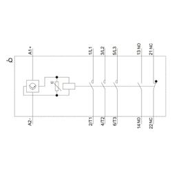 Siemens Koppelschütz 3RT2036-1KB40 22kW 24V DC 1S+1Ö 3polig Schraubanschluss 114x... SIEMENS-3RT20361KB40 4047621009971 (Abb. 1)
