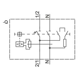 Siemens FI/LS-Schalter 5SV1316-4KK16 1P+N 16A 30mA Typ F 6kA 1TE kurzzeitverzöge... SIEMENS-5SV1316-4KK16 4001869558196 (Abb. 1)