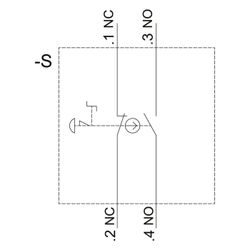 Siemens Not-Halt-Pilztaster 1 Schließer 1 Öffner IP67/IP69K 22,3mm 46,4x75mm ... SIEMENS-3SU11001HB201FH0 4011209957732 (Abb. 1)