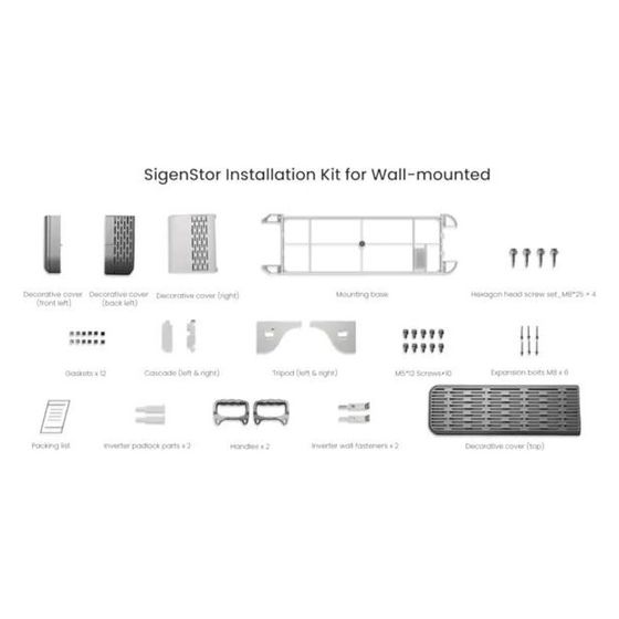 Sigenergy Installations-Set SigenStor, Wandmontage