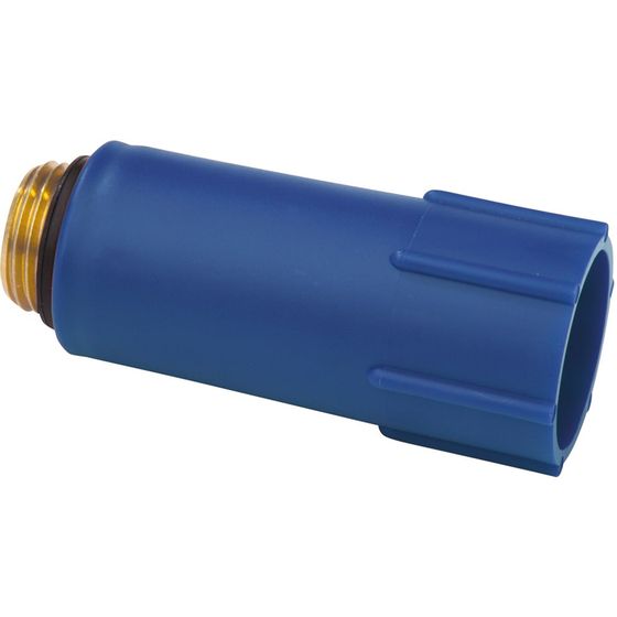 Simplex Baustopfen mit Messing-Gewinde, blau G1/2a Kunststoff, Messing