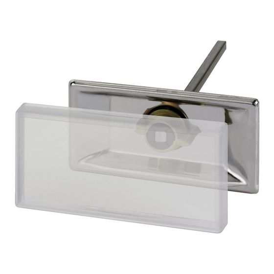 Simplex Anschweiß-Schilderhalter Edelstahl, Kunststoff für Schilder 100 x 50mm