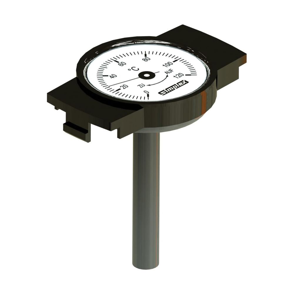 Simplex Thermometer-Nachrüsts. für Knebelgriff 0 - 120 Grd C, Kunststoff... SIMPLEX-F14024 4013852258532 (Abb. 1)