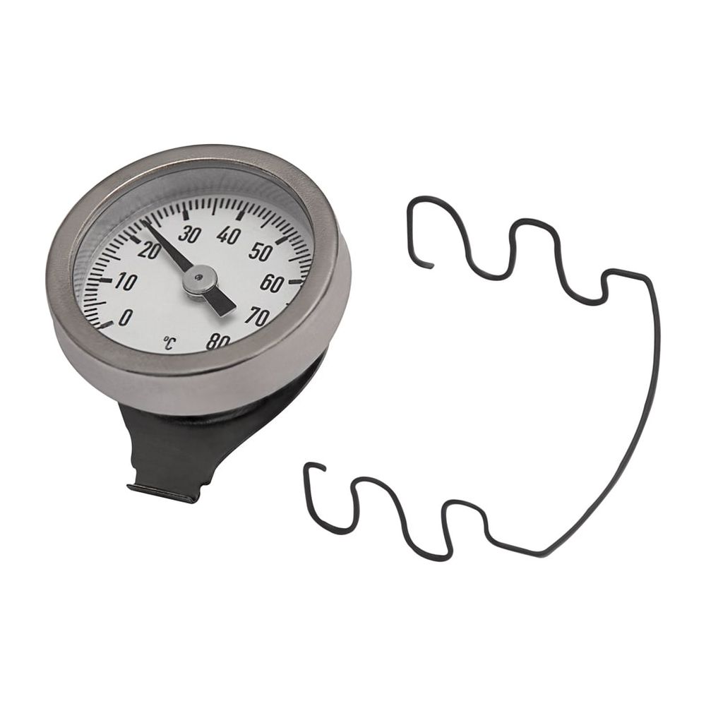 Simplex Anlegethermometer für Edelstahl-Verteiler D 33 mm, 0-80