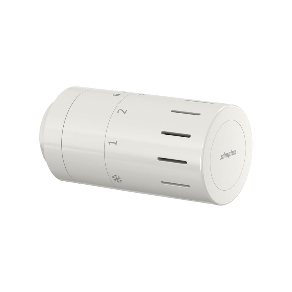 Simplex Design-Thermostatkopf TC-D1 weiß Klemmanschluss mit Nullstellung... SIMPLEX-F35322 4013852269750 (Abb. 1)