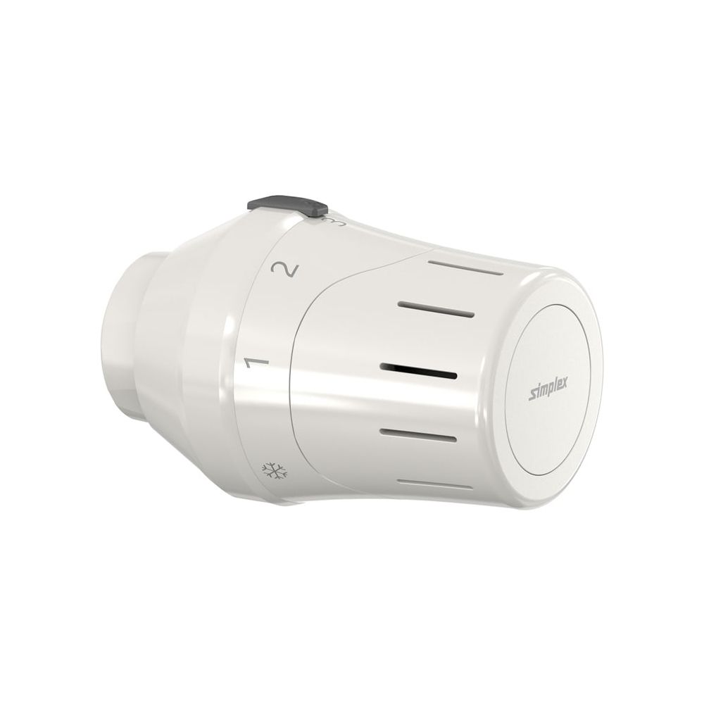Simplex Exklusiv-Thermostatkopf TC-E1 weiß Klemmanschluss mit Nullstellung... SIMPLEX-F35332 4013852271562 (Abb. 1)