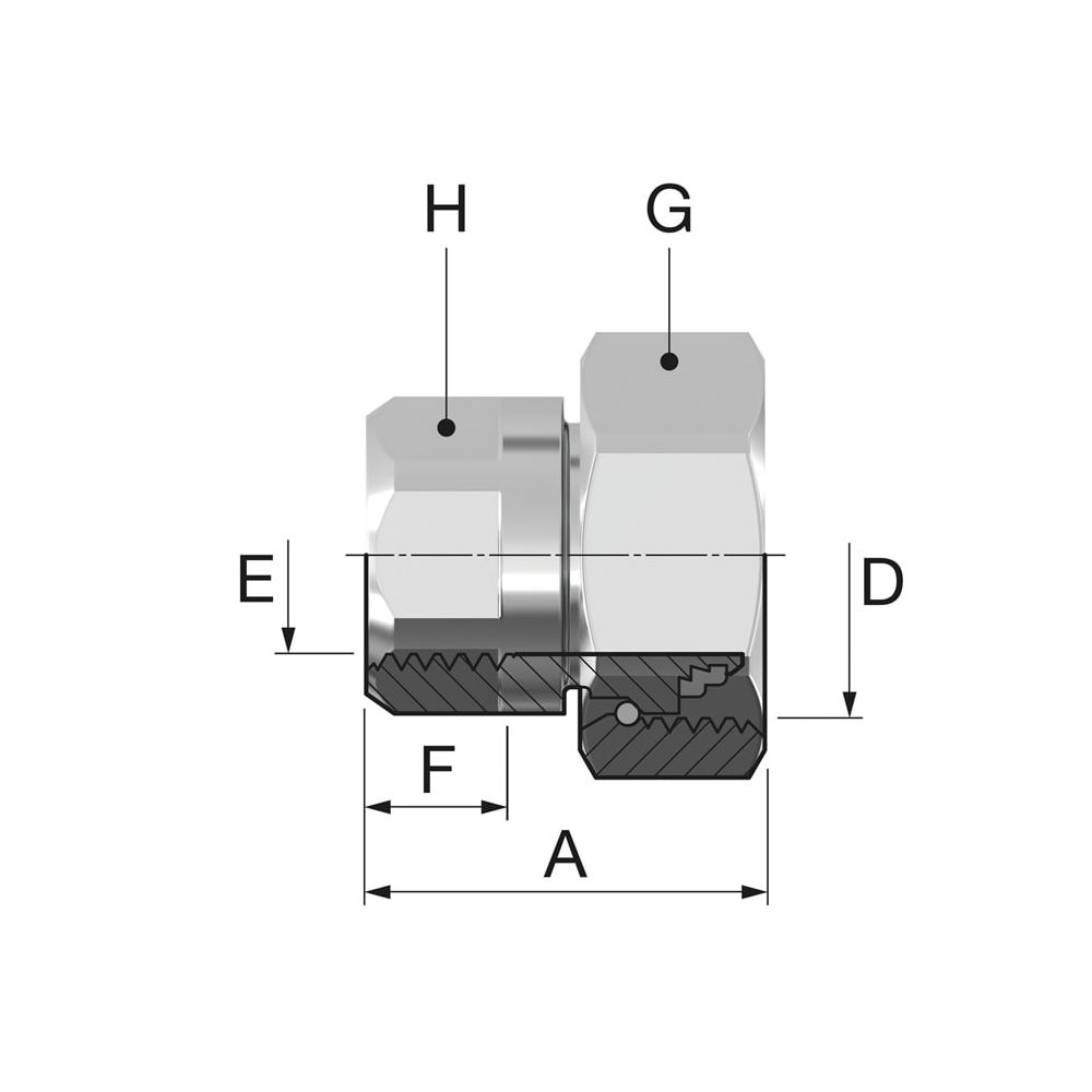 Simplex Anschluss-Set G5 2 St. Rp 1/2 x G3/4i Eurokonus Messing