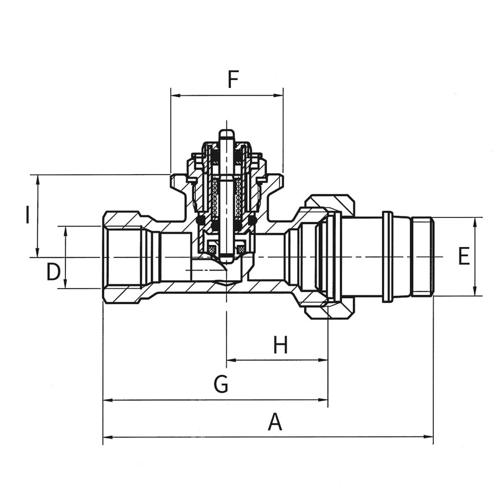 Simplex Thermostatventil Durchgang DN15 mit Voreinstellung, Rp 1/2" x G1/2a, M30x1,5... SIMPLEX-F34001 4018919004268 (Abb. 2)