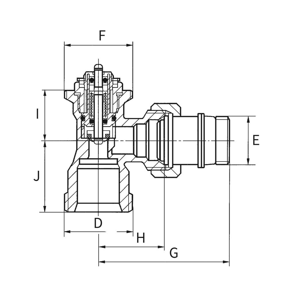 Simplex Thermostatventil Eck DN15 Eurokonus mit Voreinstellung, Rp 1/2" x G3/4 EK, M30x... SIMPLEX-F34007 4018919004374 (Abb. 2)