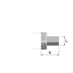 Simplex KFE-Kugelhahn Durchgang G3/4a PN16 Messing vernickelt mit Schlauchverschraubung... SIMPLEX-F10680 4013852205635 (Abb. 1)