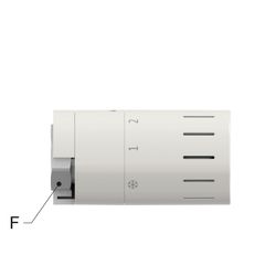 Simplex Design-Thermostatkopf TC-D1 weiß Klemmanschluss mit Nullstellung... SIMPLEX-F35322 4013852269750 (Abb. 1)
