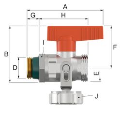 Simplex KFE-Kugelhahn Durchgang, Solar G1/2a PN16 Messing vernickelt... SIMPLEX-F10647 4013852205543 (Abb. 1)