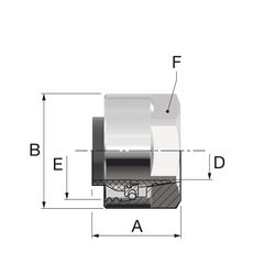 Simplex Design-Klemmverschraubung-Set F11 15x1 x G3/4i Eurokonus Messing hgl.verchromt... SIMPLEX-F11132 4013852245600 (Abb. 1)