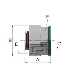Simplex Klemmverschraubung-Set F3 16x2,2mm x G3/4i Eurokonus Messing vernickelt... SIMPLEX-F11464 4013852250628 (Abb. 1)