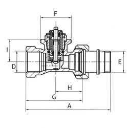 Simplex Thermostatventil Durchgang kurz DN15 mit Voreinstellung, Rp 1/2" x G1/2a, M30x1... SIMPLEX-F34011 4018919004596 (Abb. 1)