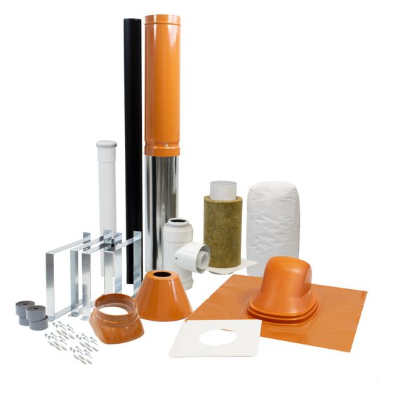 Skoberne Dachdurchführung GP Porifix, 0,4m, D60/100, 35-55 Grad, Rot, 751025