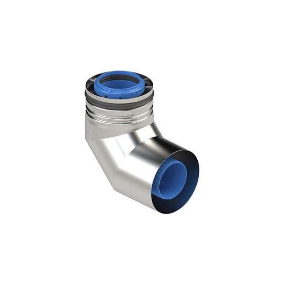 Skoberne konzentrischer Bogen CB 87 Grad, D 60/100mm, PP/VA, 760205