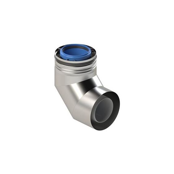 Skoberne Abgas-Bogen CB 87 Grad, D 80/125, PP/VA, 761205