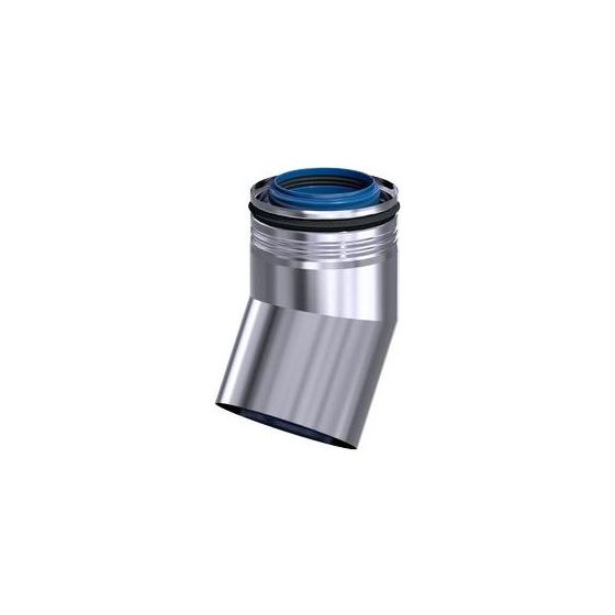 Skoberne Abgas-Bogen CB 30 Grad, D 110/160mm, PP/VA, 762207
