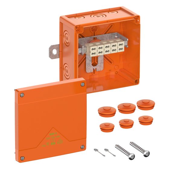 Spelsberg Kabelabzweigkasten WKE 4-Duo, 150x150x85mm, IP66, 6mm2, Orange